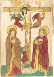 Cristo en la cruz con ángeles, 1460-1465