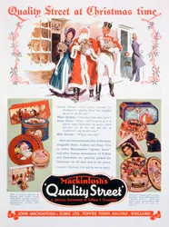 Anuncio navideño de Mackintoshs Quality Street, 1937
