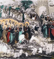 Entrada de Cristo en Jerusalén, siglo XVI