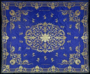 Chuppah Canopy de matrimonio, 1867-1868