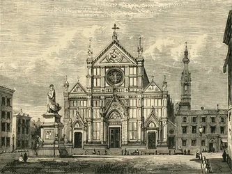 Iglesia de Santa Croce, Florencia, 1890