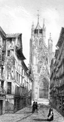 Iglesia de San Maclou, Rouen, Francia, siglo XIX