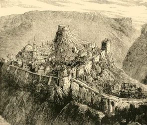 Ciudadela y Palacio de los Antiguos Reyes de Bulgaria en Tirnova, 1890