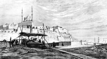 Ciudadela de El Cairo, Egipto, 1880