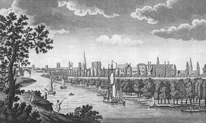 Ciudad de York y río Ouse, Yorkshire, c1776