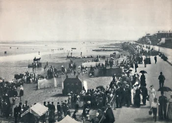 Cleethorpes - Una vista en las arenas, 1895