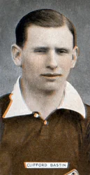 Clifford Bastin, futbolista del Arsenal e internacional inglés, 1935