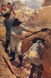 Clive en las trincheras de Arcot, 1751 c1912