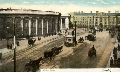 College Green - Dublín, finales del siglo XIX-principios del siglo XX