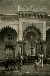 Columnata de la Mezquita de Djamaa-El-Kebir, Argel, 1890