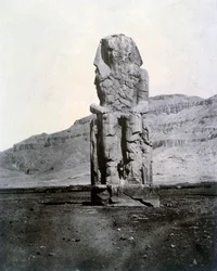 Colosos de Memnón, Tebas, Egipto, 1852