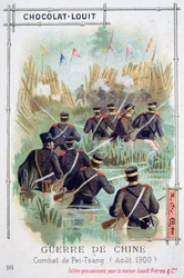 Combate en Pei-Tsang, China, Rebelión de los Bóxers, agosto de 1900