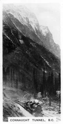 Túnel de Connaught, Columbia Británica, Canadá, c1920s