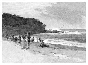 Playa Coogee, Sídney, Nueva Gales del Sur, Australia, 1886