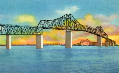 Puente del río Cooper, Charleston, S.C., 1942