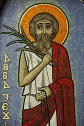 Icono copto: Jesús, El Cairo, Egipto