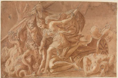 Copia después de Juno despertando el sueño de Primaticcio, después de 1535