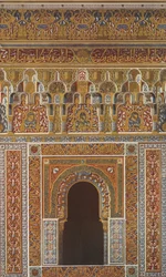 Cornisa y ventana en el centro de la Fachada de la Mezquita, 1907
