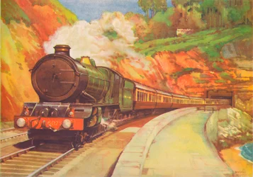 Cornish Rivera Limited, G.W.R., cerca de Dawlish, 1940