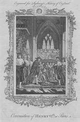 Coronación de Enrique VI en París, 1773.