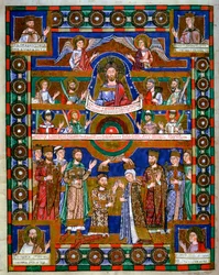 Coronación de Enrique el León, Duque de Sajonia, y su esposa Matilda