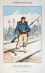 Cuerpos Francos del Ferrocarril, Sitio de París, 1870-1871