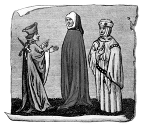 Traje, siglo XIV, 1910