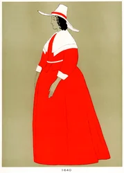 Traje de 1640, principios a mediados del siglo XX