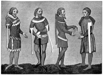 Traje del siglo XIV, 1910