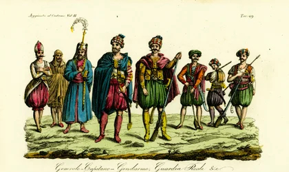 Trajes de soldados bereberes, Túnez