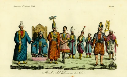 Trajes de los funcionarios bereberes de Túnez