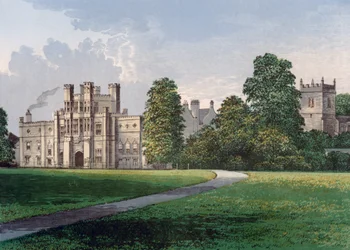 Coughton Court, Warwickshire, finales del siglo XIX
