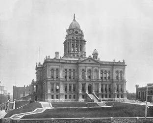 Palacio de Justicia, Omaha, Nebraska, EE.UU., c. 1900