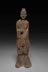 Figura de tumba de oficial de la corte, primer cuarto del siglo VI