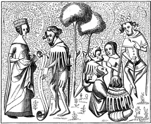 Corte del Amor, Provenza, Francia, siglo XIV