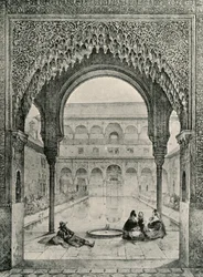 Corte del estanque de peces, siglo XIX, 1907
