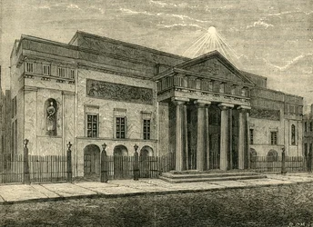 Teatro de Covent Garden: Fachada en 1850, 1881