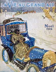 Portada para el número de Navidad de la revista La Vie au Grand Air, 1904
