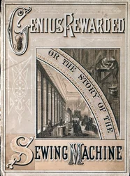 Portada de Genius Rewarded, o la Historia de la Máquina de Coser Singer, 1880