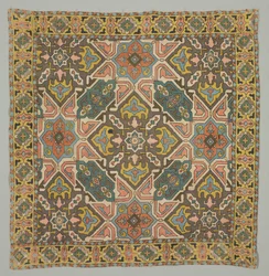 Cubierta con diseño geométrico, 1800s