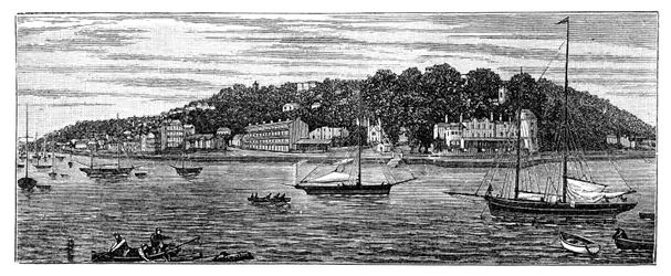 Puerto de Cowes, Isla de Wight, 1900