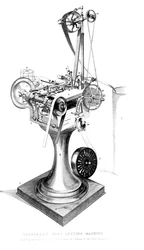 Máquina de ajuste de tarjetas de Crabtree, 1866