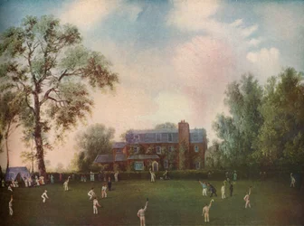 Críquet en Gads Hill Place, Rochester, c1868