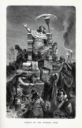 Creso en la pira funeraria, 1882