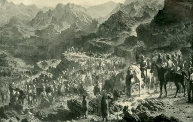 Cruzando el Zamburak Kotal