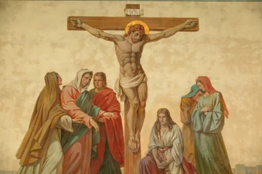 Crucifixión, iglesia de Saint-Didier, Voreppe, Francia