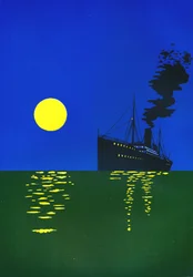 Crucero en el mar con sol, 1909