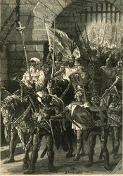 Cruzados en marcha, siglo XII, 1890