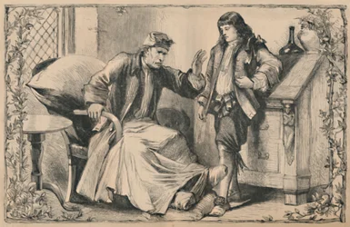 Crusoe Asesorado por su Padre, c1870