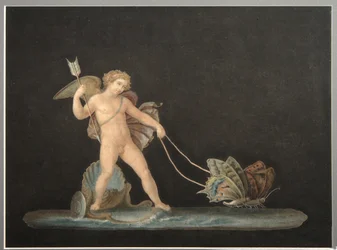 Cupido con mariposas